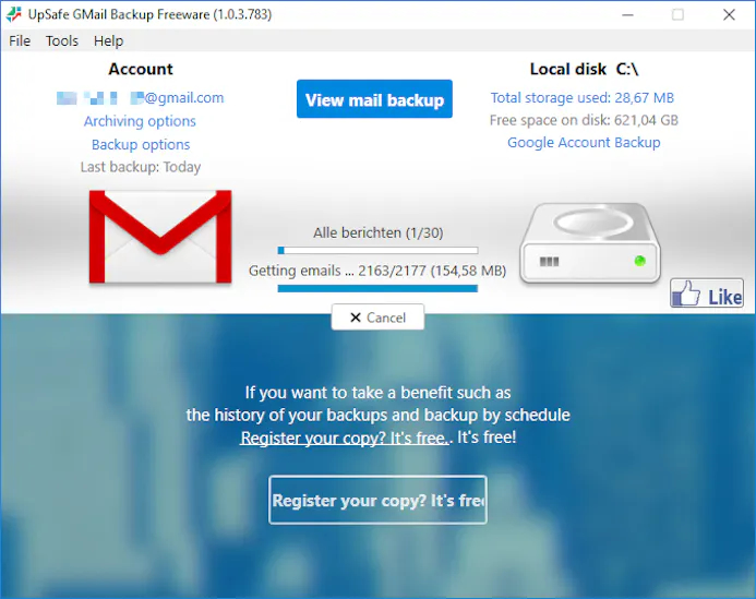 Tip 06 Handig en wel zo veilig: ingeplande én incrementele back-ups van je Gmail-berichten.