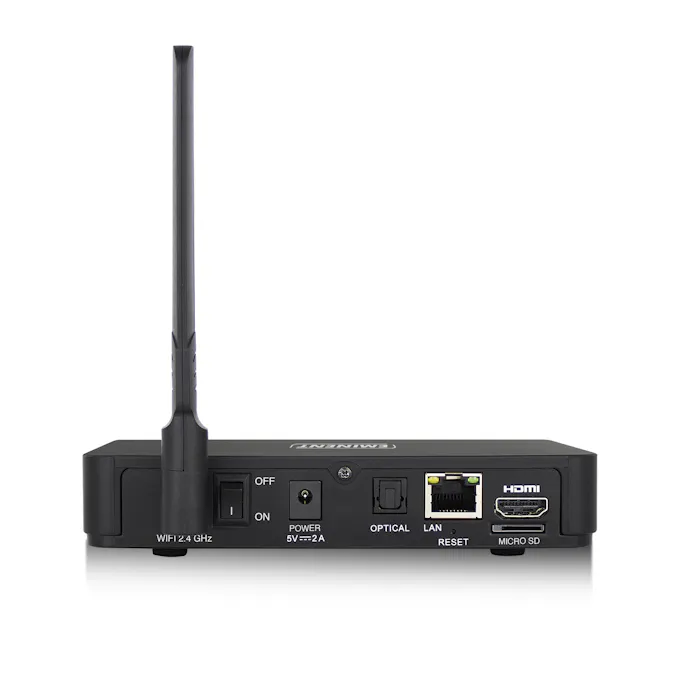 Tip 02 Via hdmi sluit je de Eminent 7680 eenvoudig op een televisie of receiver aan.
