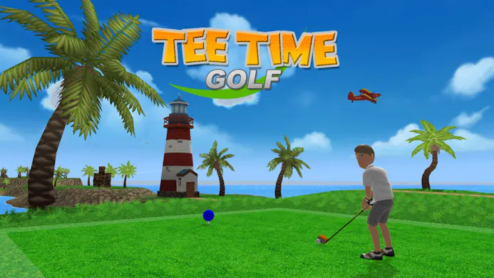 Sla met Tee Time Golf een hole-in-one in de woonkamer.