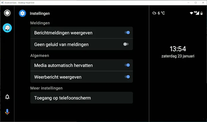 Tip 03 Via het scherm zelf én de smartphone kun je Android Auto instellen.