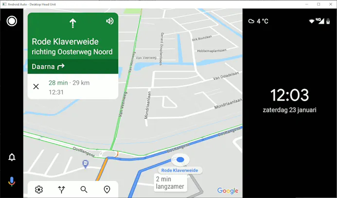 Tip 05 Navigeren via Android Auto kan onder meer met Google Maps.