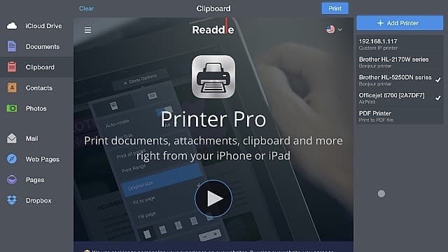Printen in iOS &amp; iPadOS met Printer Pro
