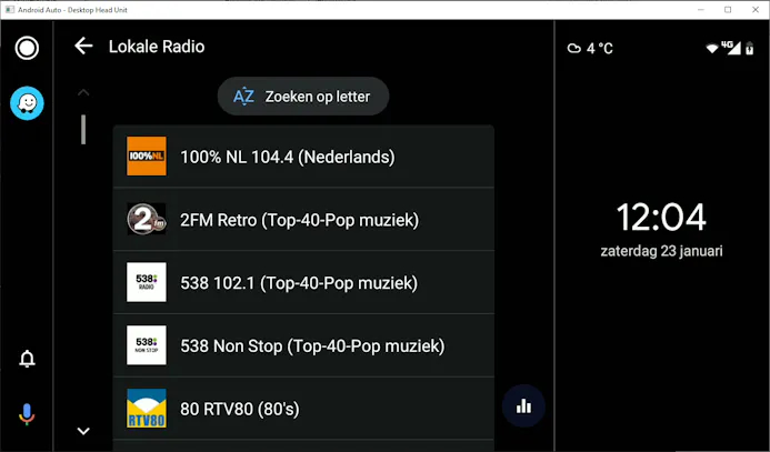 Tip 06 Het bekende TuneIn Radio werkt ook via Android Auto.