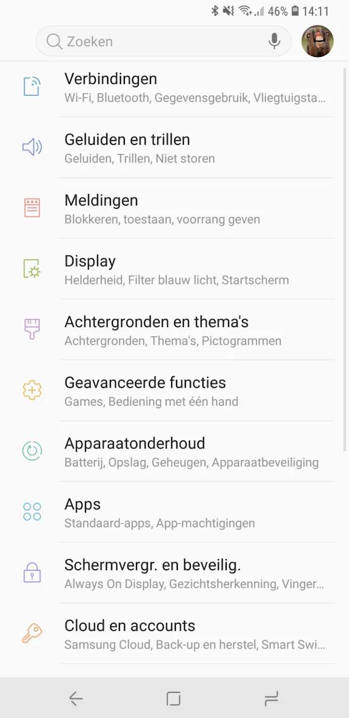 Screenshot Galaxy S9+