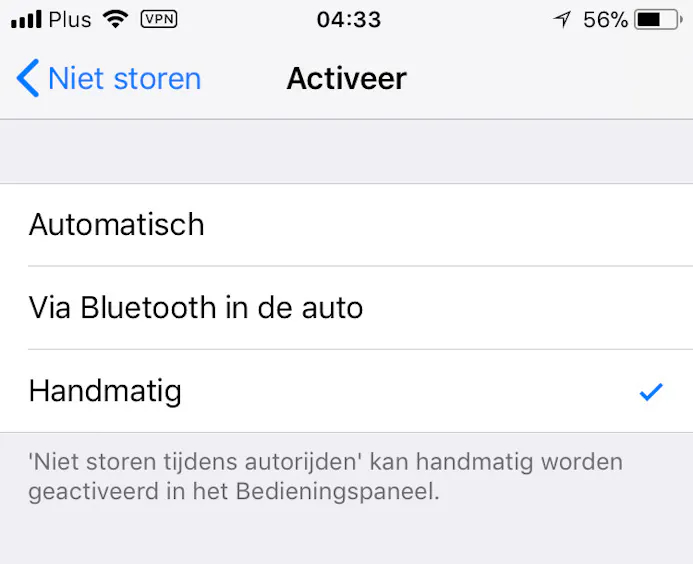 De Bluetooth-methode werkt het meest trefzeker bij je iPhone