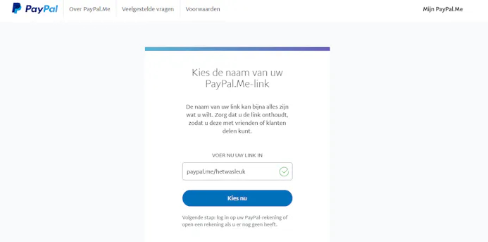 05 Geen zin om te werken met apps? Met PayPal.me deel je gewoon een betaallink.