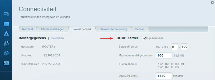 Tip 07 De dhcp-service moet wel zijn ingeschakeld wil je automatisch een geldig ip-adres ontvangen.