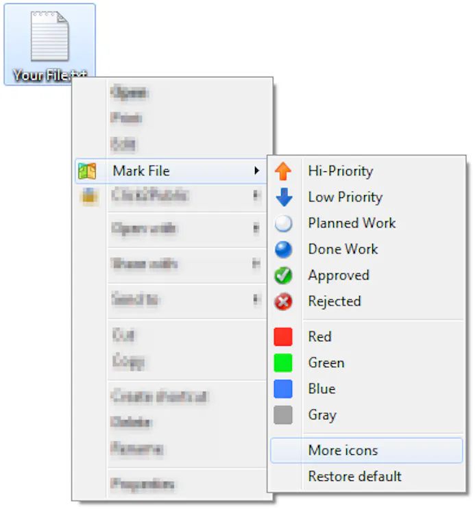 Screenshot van FileMarker.NET Free.