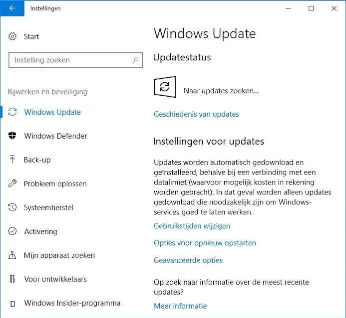 Je kunt in Windows 10 handmatig updates installeren.