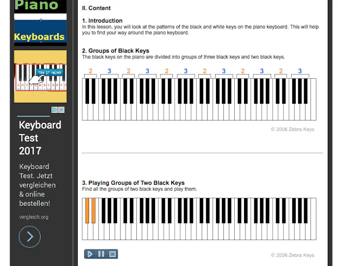 Tip 02 Met Zebra Keys heb je geen echte piano nodig.