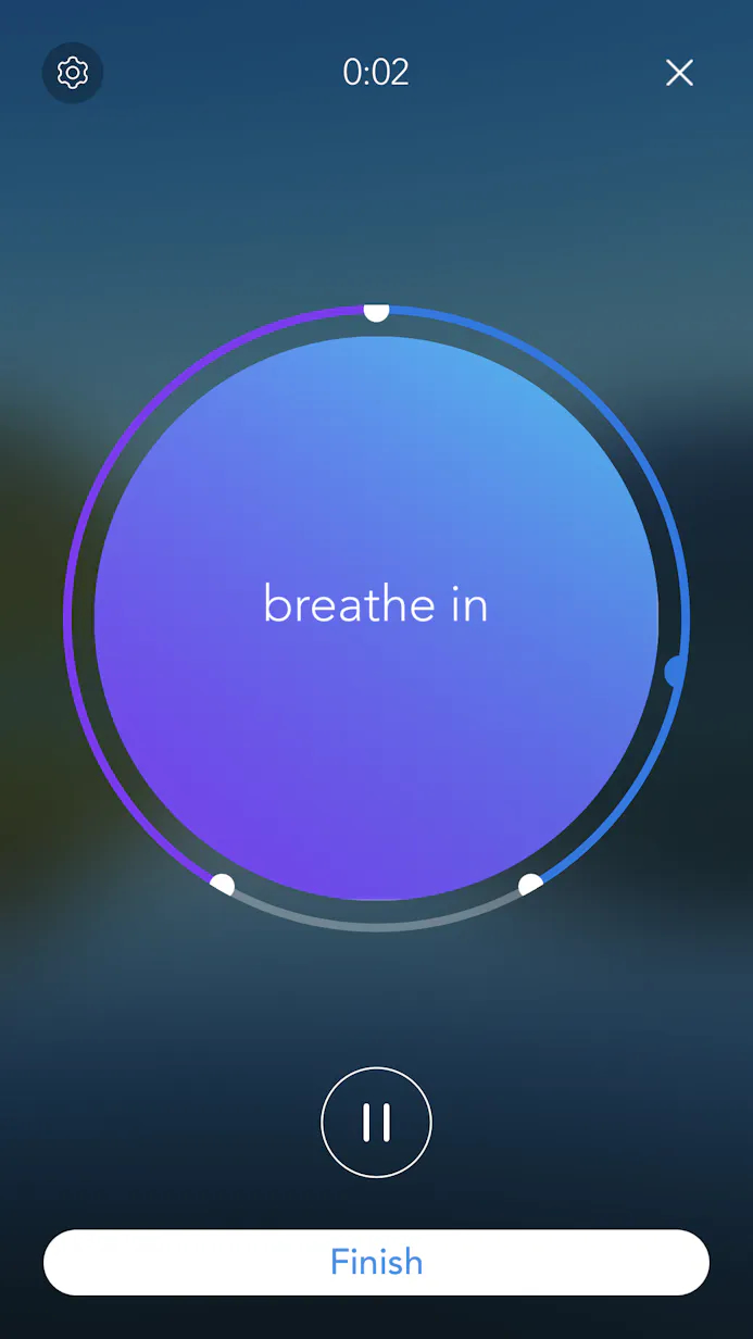 Tip 06 Dezelfde ademhalingsoefening van de Apple Watch kun je ook doen met je iPhone of Android-toestel.