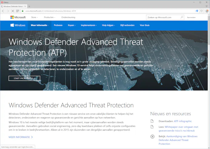 Windows Defender ATP is een betere versie van Windows Defender, maar alleen te koop voor bedrijven.
