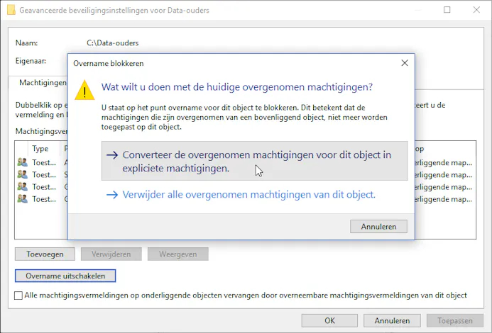 Doet Windows lastig over het weghalen van gebruikers? Eerst de overname uitschakelen dan!