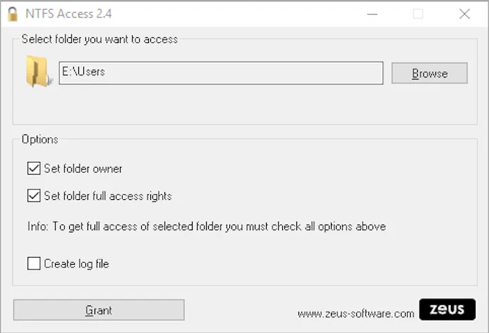 Tip 12 NTFS Access claimt de rechten van bestanden zodat ze weer toegankelijk worden.