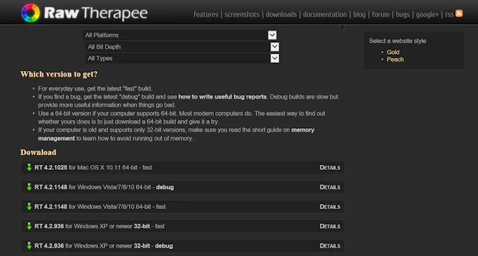 02 Raw Therapee is een gratis programma waarmee je raw-bestanden kunt bewerken.