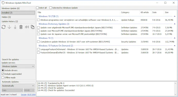 Tip 08 Windows Update Minitool geeft je eindelijke volledige controle over Windows Update.