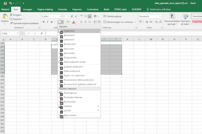 In Excel kun je zelfs met het toetsenbord je cellen opmaken.