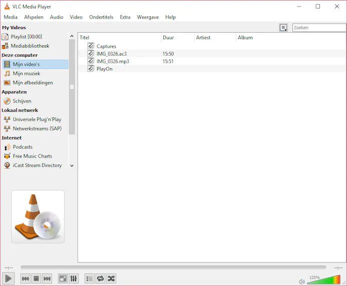 Ook in VLC heb je de muis niet nodig om door je content heen te scrollen.