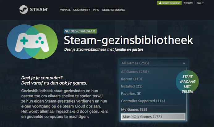 06 Deel je Steam-games met de Steam-gezinsbibliotheek.