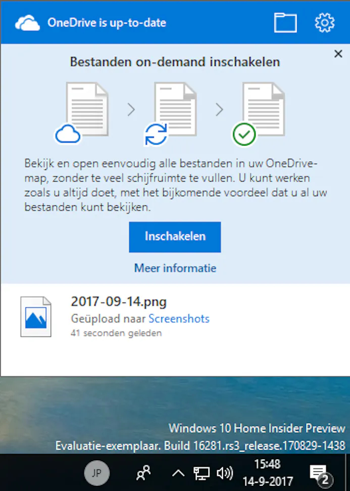 Met OneDrive kun je eenvoudig bestanden opslaan in de cloud. De nieuwe versie in Windows 10 Fall Creators Update krijgt straks extra functies.