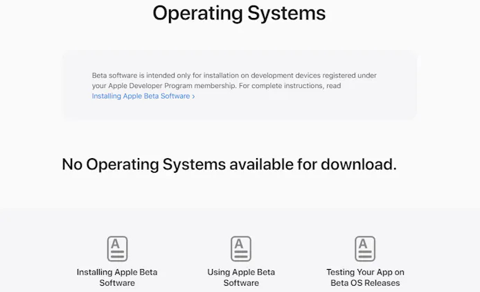 Geen lid van het Apple Developer Program? Dan kun je iOS 16 niet downloaden.