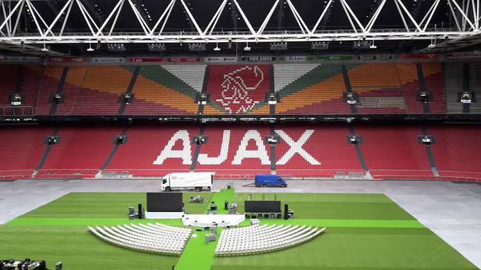 De Johan Cruijff Arena in Amsterdam moest een van de eerste Nederlandse locaties met 5G-dekking worden.