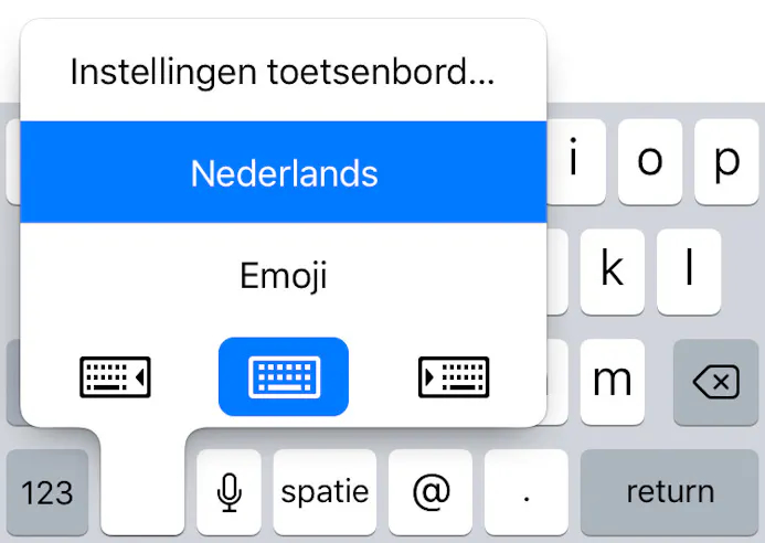 Kies voor een links- of rechtshandig duimvriendelijk toetsenbord in iOS 11