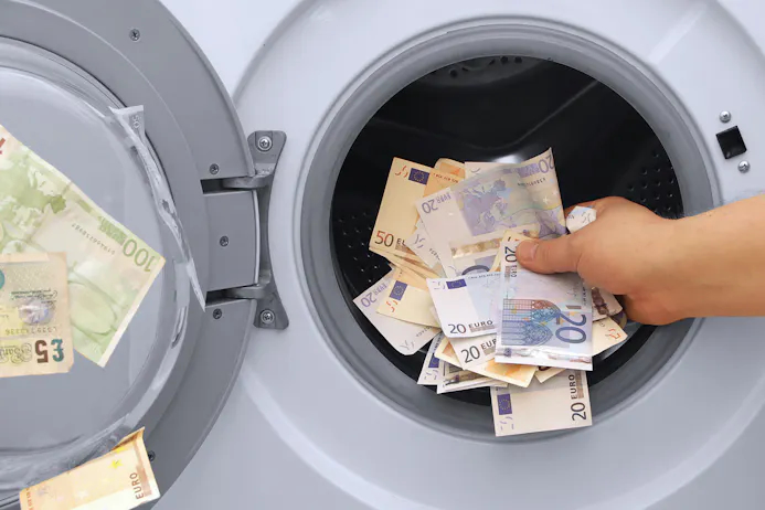 Geld in de wasmachine