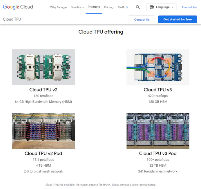 Met Google Cloud TPU krijg je toegang tot de kracht van tensor processing units in de cloud.