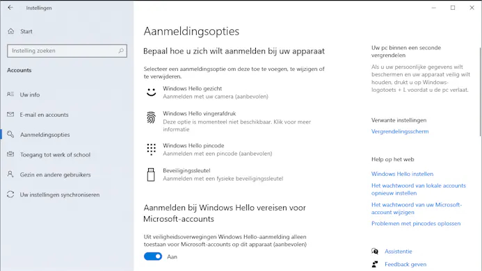 04 Windows biedt inmiddels een veelheid aan opties om je aan te melden.