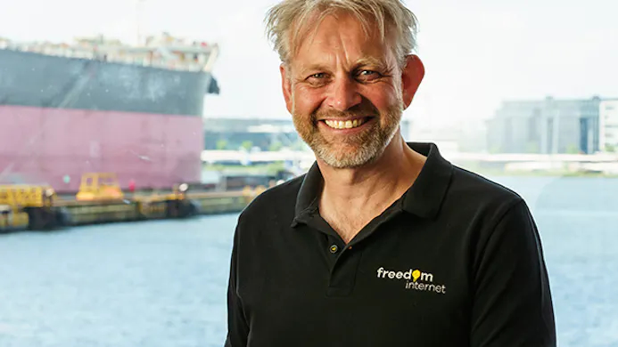 Anco Scholte ter Horst, directeur van Freedom Internet (Foto: Anne-Marie Kok)