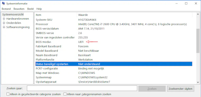 UEFI secure boot Windows 10