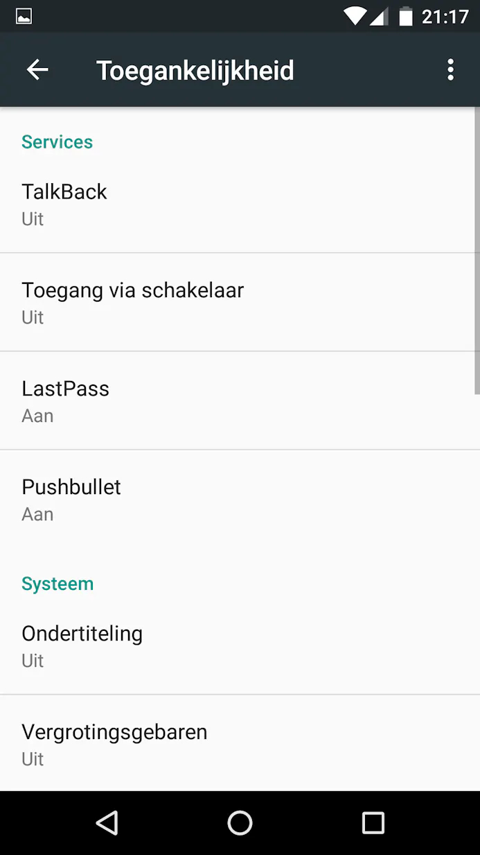 Bij Toegankelijkheid in Instellingen van Android kun je Pushbullet inschakelen om notificaties door te sturen naar je computer