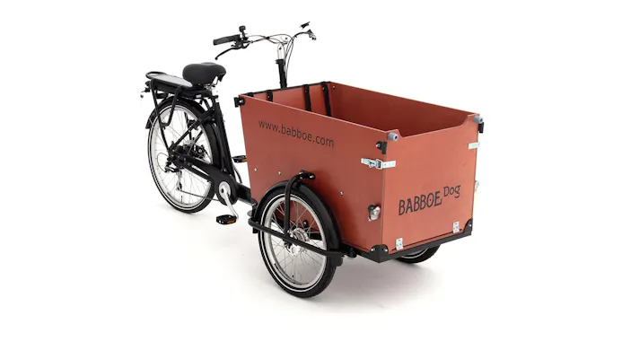Babboe Dog e-bike voor vervoer twee honden