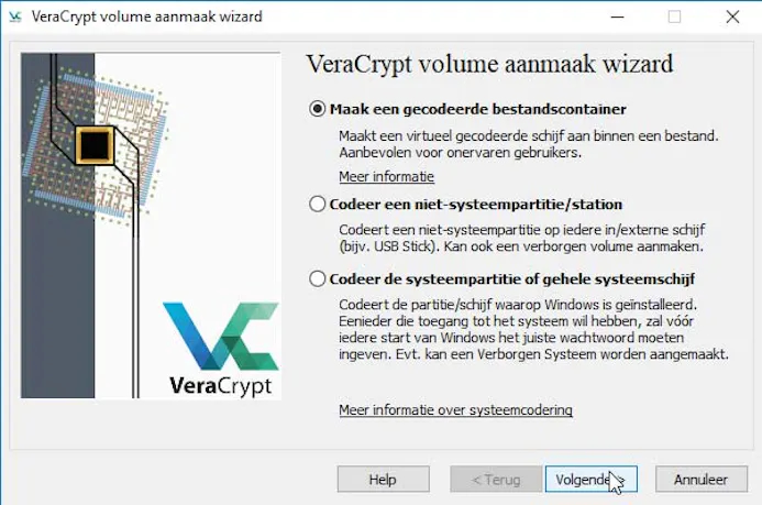 Met VeraCrypt is versleutelen van bestanden vrij eenvoudig