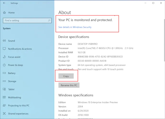 Nieuw Instellingen-app Windows 10.