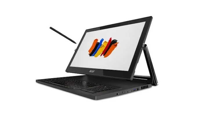 Dit is ed Acer ConceptD9, een laptop met omklapbaar scherm