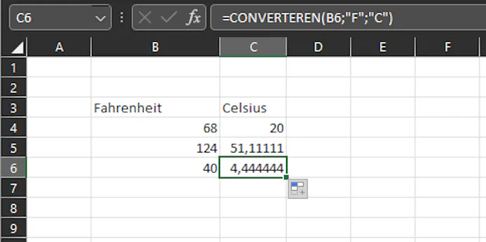 Van inch naar centimeter, van Fahrenheit naar Celsius: snel omzetten met Excel-43544626
