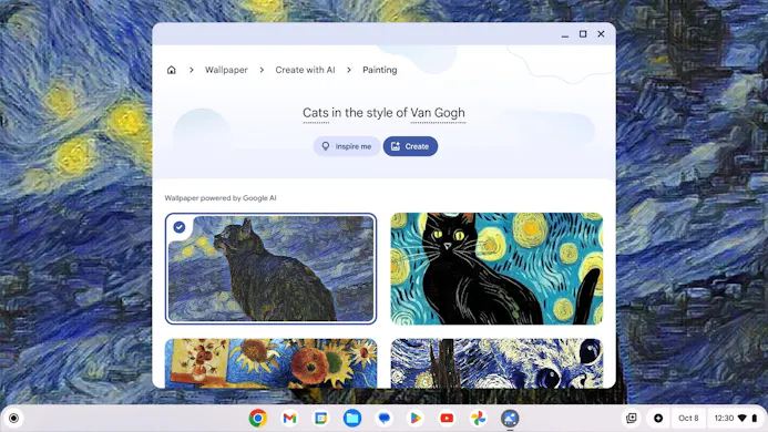 Katten in de stijl van Van Gogh