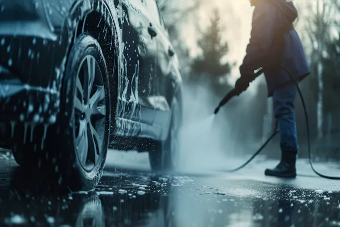 Auto wassen hogedrukreiniger