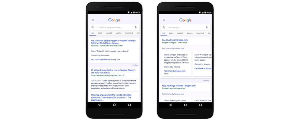 Ook Google gaat nepnieuws aanduiden