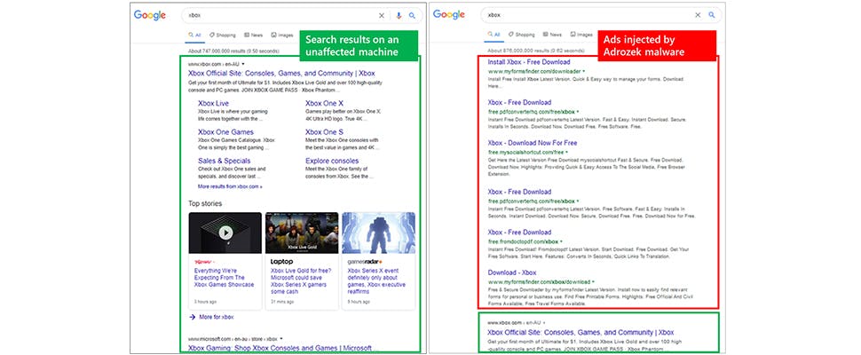 Grootschalige malware-campagne treft grootste browsers