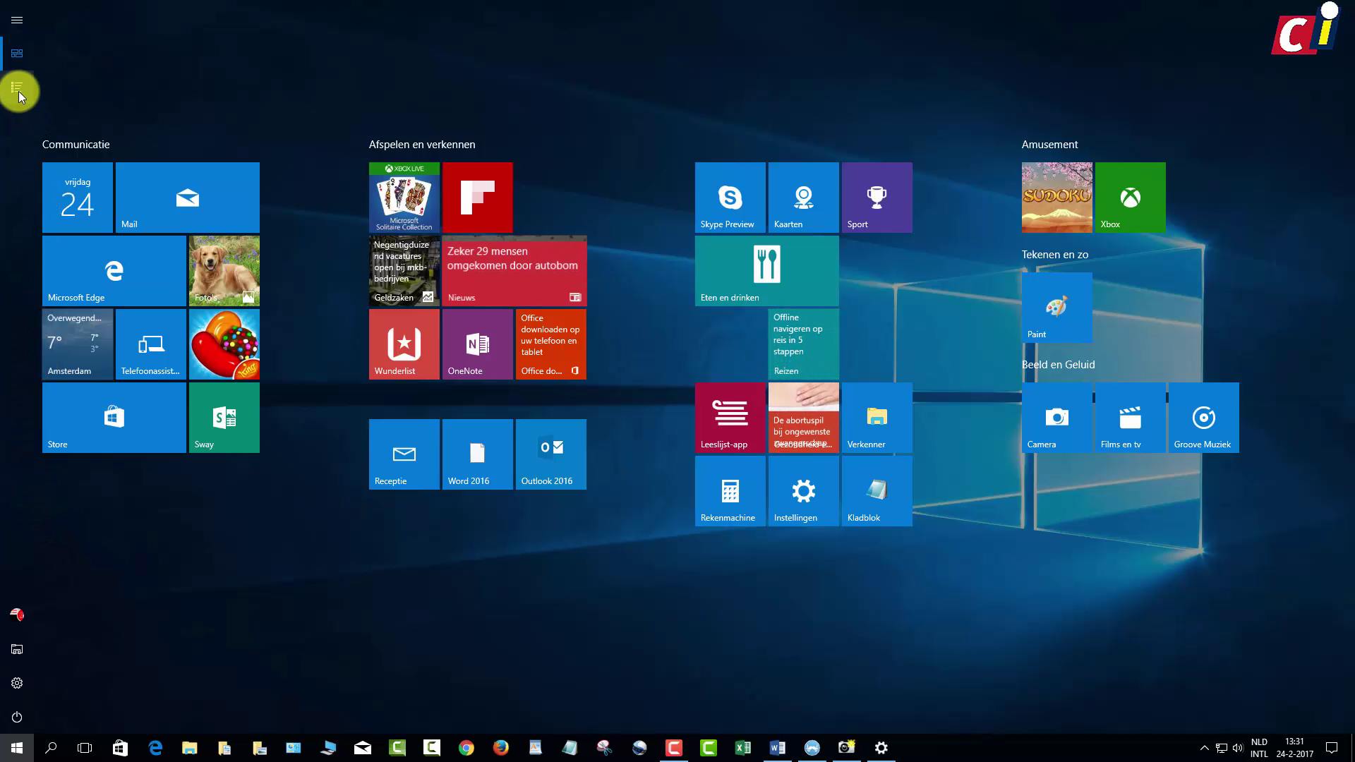 Startmenu in Windows 10
