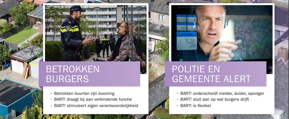Betere samenwerking burgers en politie door nieuw meldingssysteem BART!