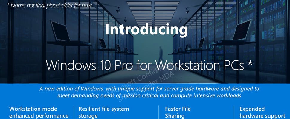 Windows 10 Pro for Advanced PCs duikt op