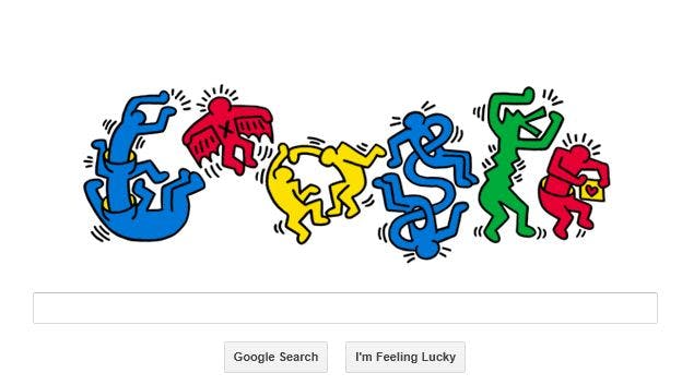 Keith Haring Google Doodle