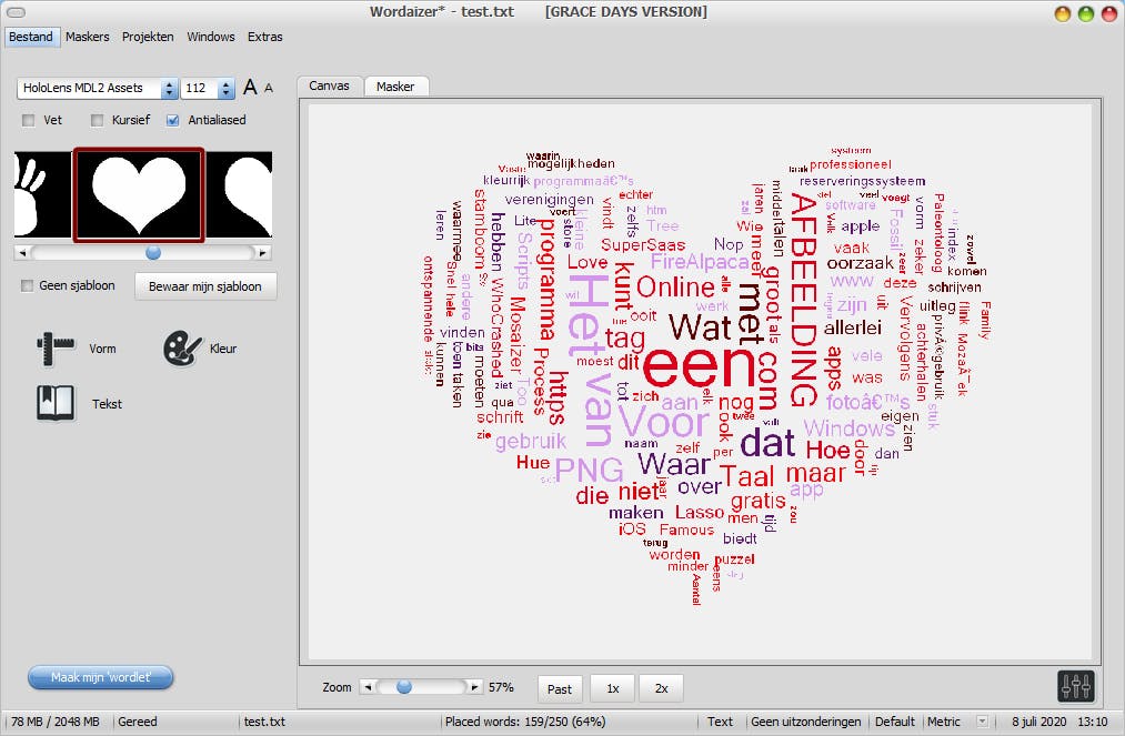 Wordaizer - Woordwolken maken