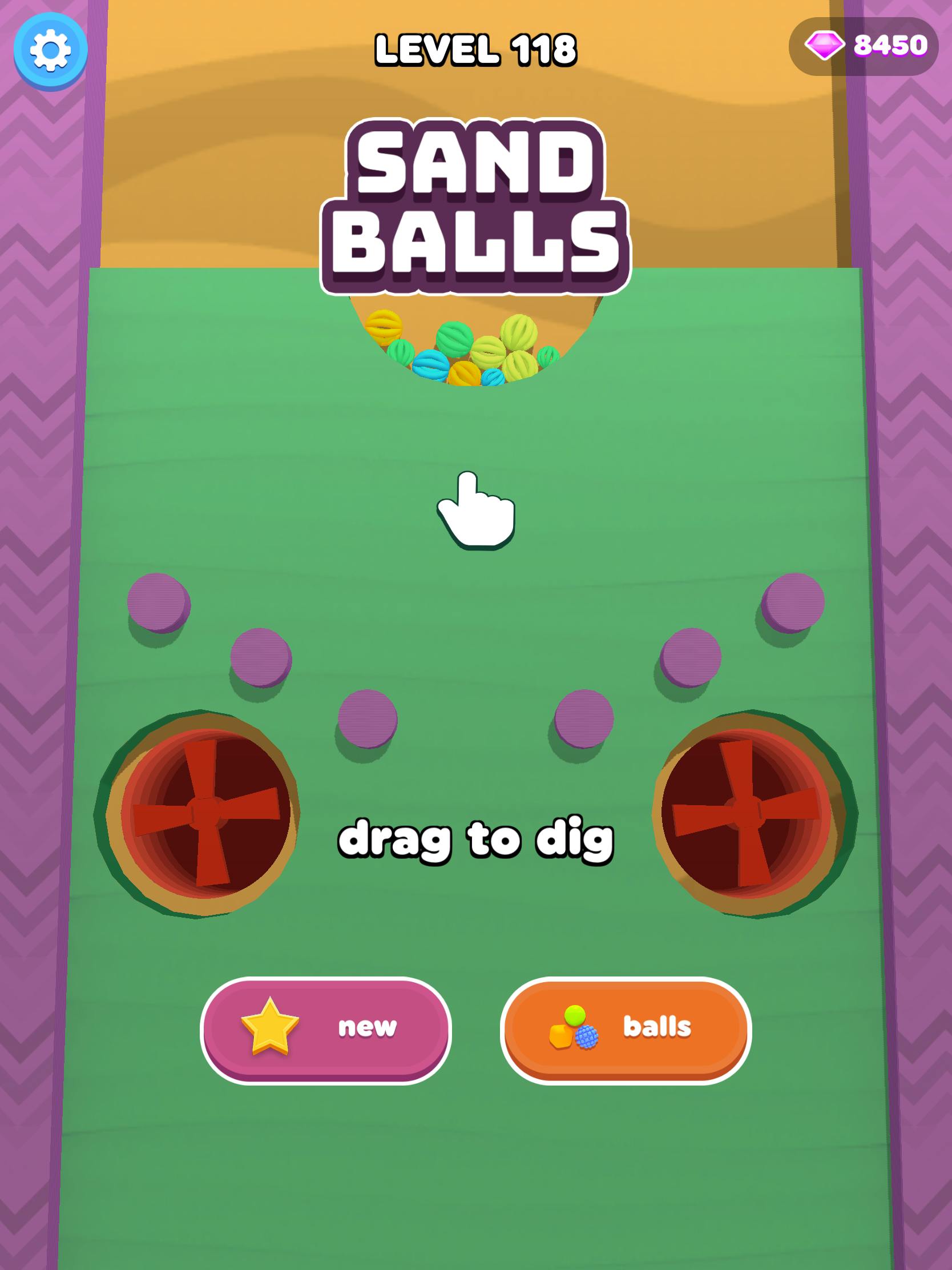 Sand Balls - Graaf u een weg door het zand