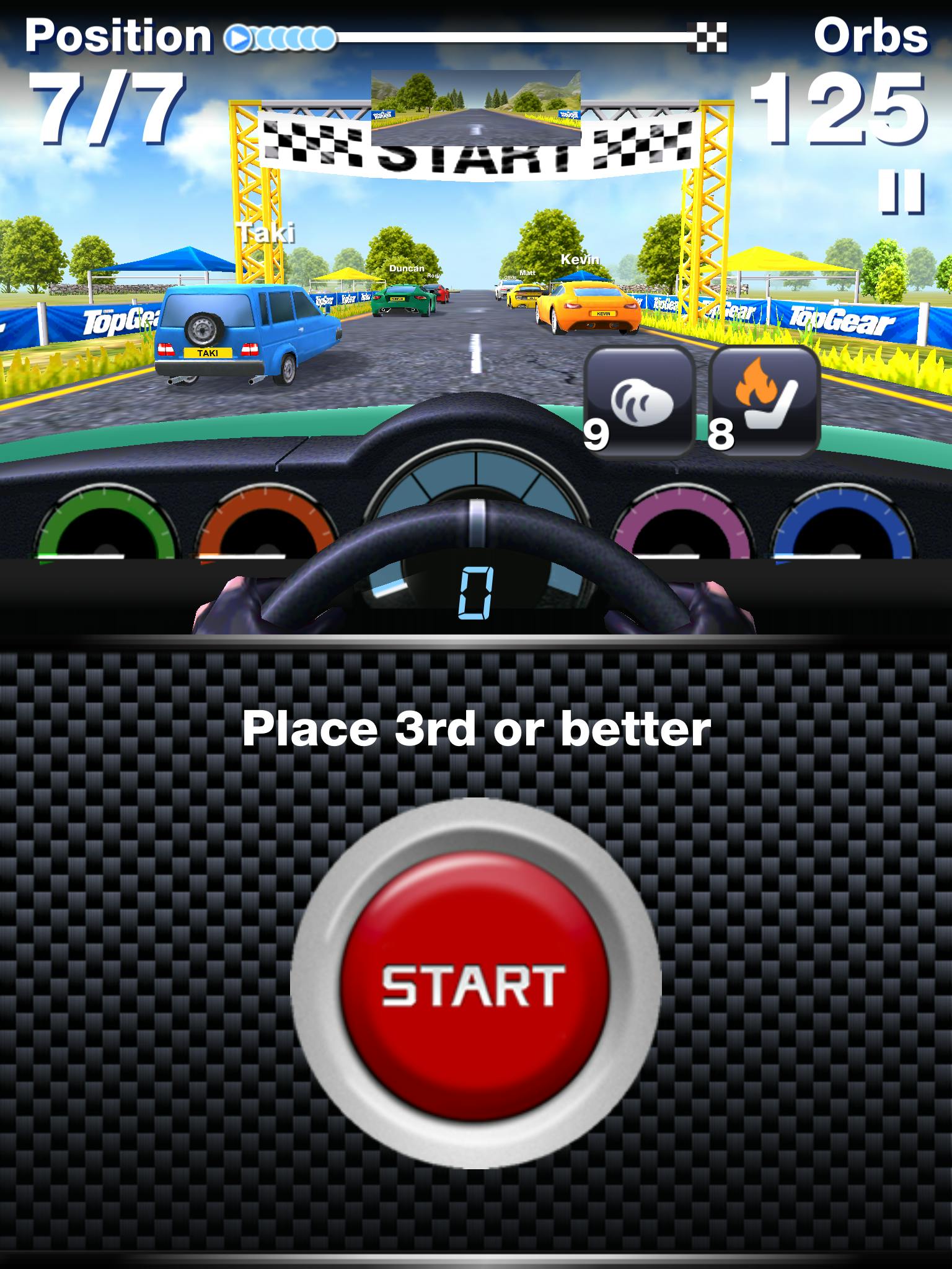 Top Gear Road Trip - Win races door te puzzelen