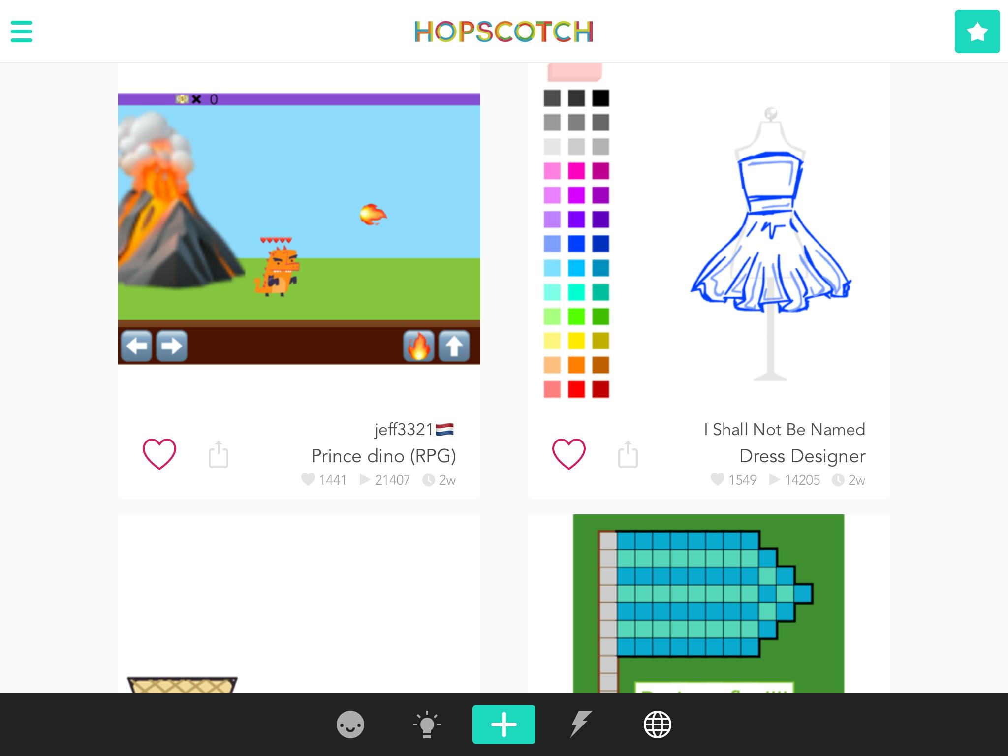 Hopscotch - Games spelen of zelf maken